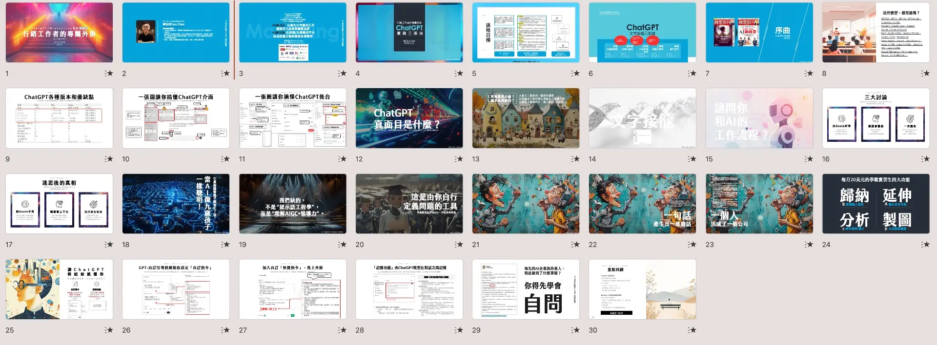 序曲簡報含封面和自介合計30頁
