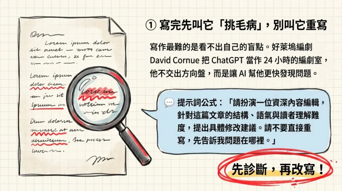 ChatGPT 寫作中新手與高手的差異，新手讓 AI 完成作品，高手讓 AI 幫自己變得更會寫